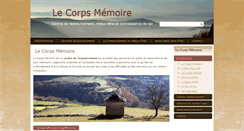 Desktop Screenshot of le-corps-memoire.fr