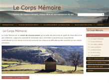 Tablet Screenshot of le-corps-memoire.fr
