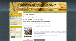 Desktop Screenshot of editions.le-corps-memoire.fr