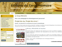 Tablet Screenshot of editions.le-corps-memoire.fr